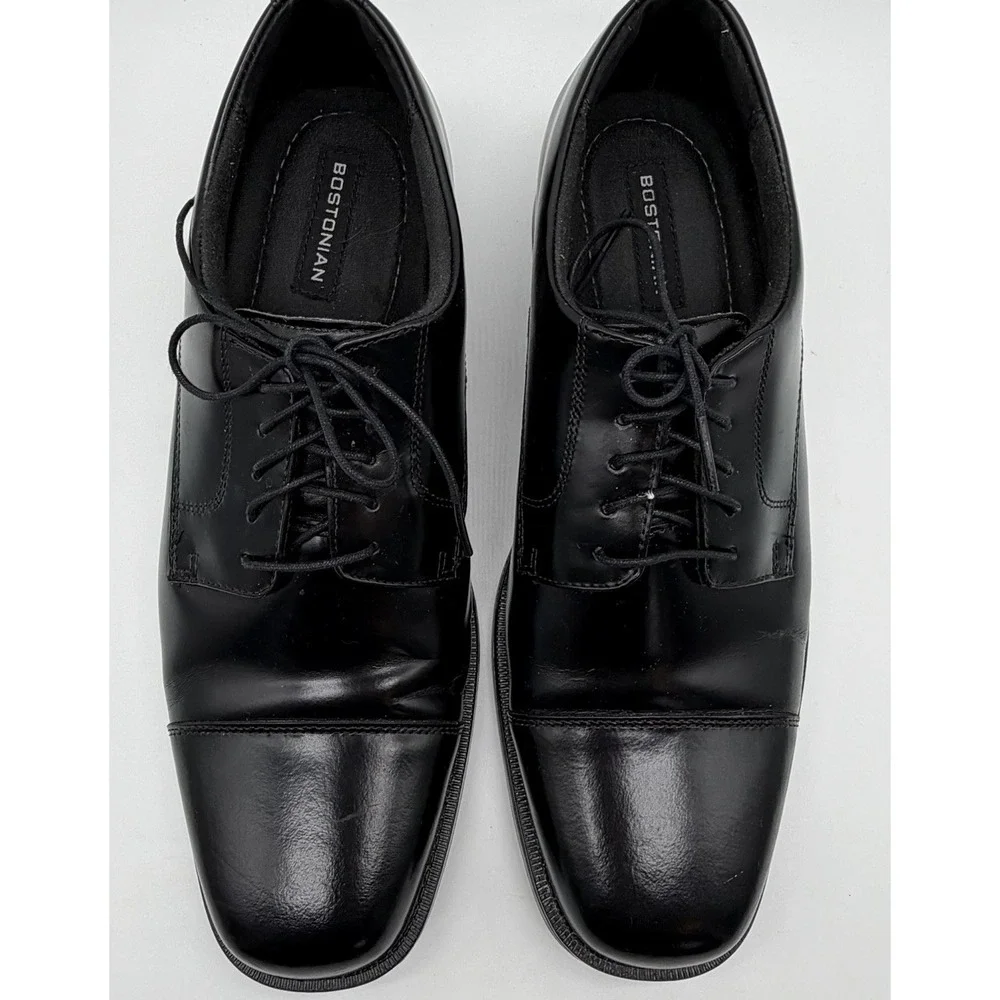 Bostonian Shoes Mens Black Sz 11M Lace Up Dress 22365